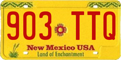 NM license plate 903TTQ