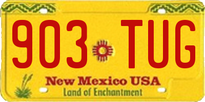 NM license plate 903TUG