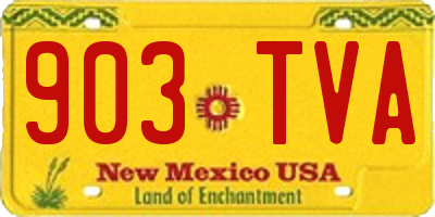 NM license plate 903TVA