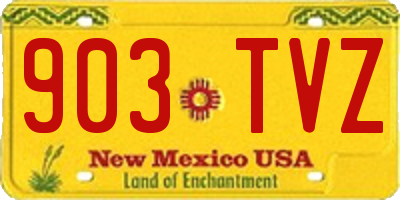 NM license plate 903TVZ