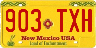 NM license plate 903TXH