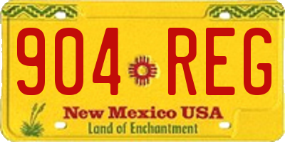 NM license plate 904REG