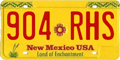NM license plate 904RHS