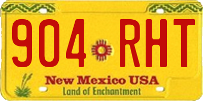 NM license plate 904RHT