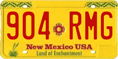 NM license plate 904RMG
