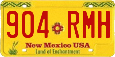 NM license plate 904RMH