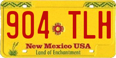 NM license plate 904TLH