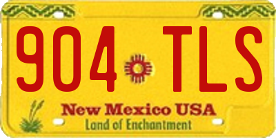 NM license plate 904TLS