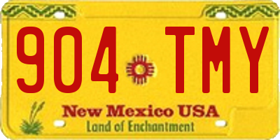 NM license plate 904TMY