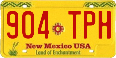 NM license plate 904TPH
