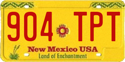 NM license plate 904TPT