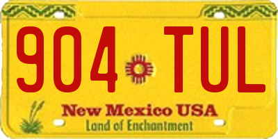 NM license plate 904TUL