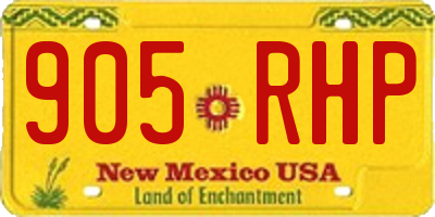NM license plate 905RHP