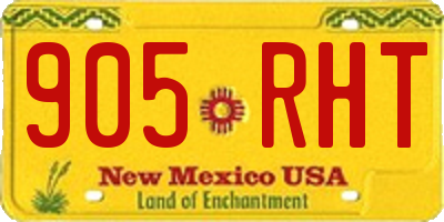 NM license plate 905RHT