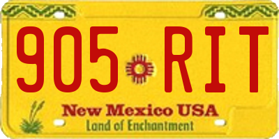 NM license plate 905RIT