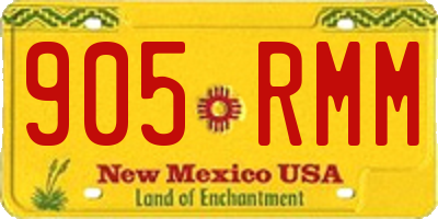NM license plate 905RMM