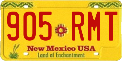 NM license plate 905RMT