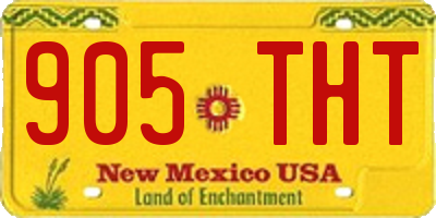 NM license plate 905THT