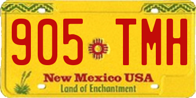 NM license plate 905TMH