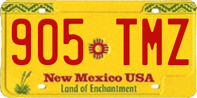 NM license plate 905TMZ