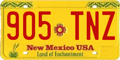 NM license plate 905TNZ