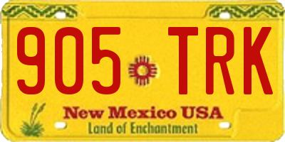 NM license plate 905TRK