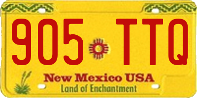NM license plate 905TTQ