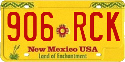 NM license plate 906RCK