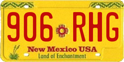 NM license plate 906RHG