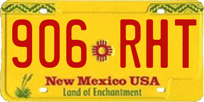NM license plate 906RHT