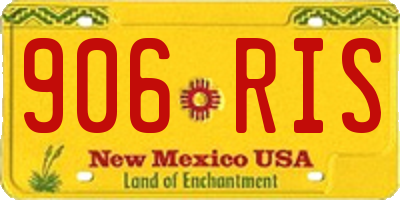 NM license plate 906RIS