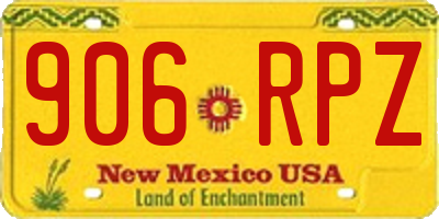 NM license plate 906RPZ