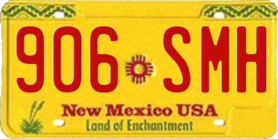 NM license plate 906SMH