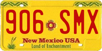 NM license plate 906SMX
