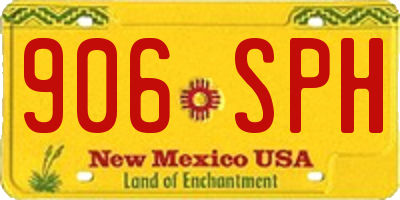 NM license plate 906SPH