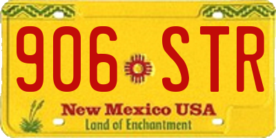NM license plate 906STR