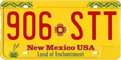 NM license plate 906STT