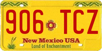 NM license plate 906TCZ