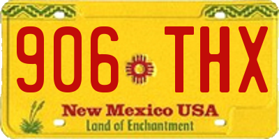 NM license plate 906THX