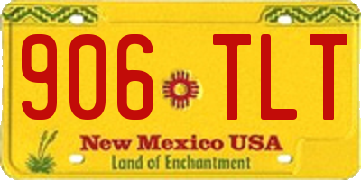 NM license plate 906TLT