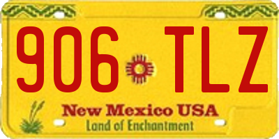 NM license plate 906TLZ