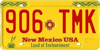 NM license plate 906TMK