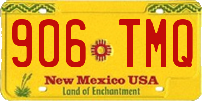 NM license plate 906TMQ