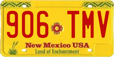 NM license plate 906TMV
