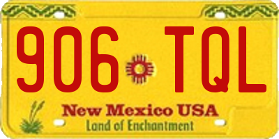 NM license plate 906TQL
