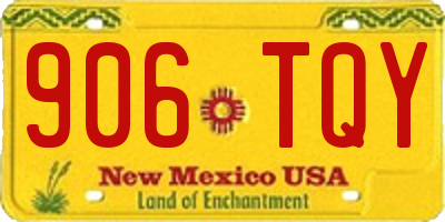 NM license plate 906TQY
