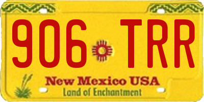 NM license plate 906TRR