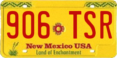 NM license plate 906TSR