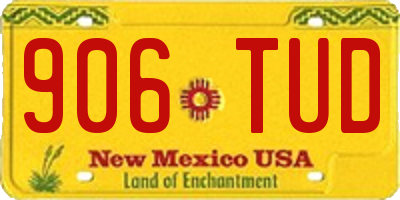 NM license plate 906TUD