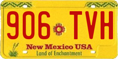 NM license plate 906TVH